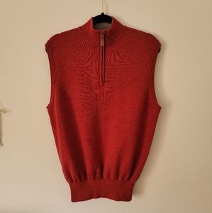 Red Peter Millar Sweater Vest, Medium